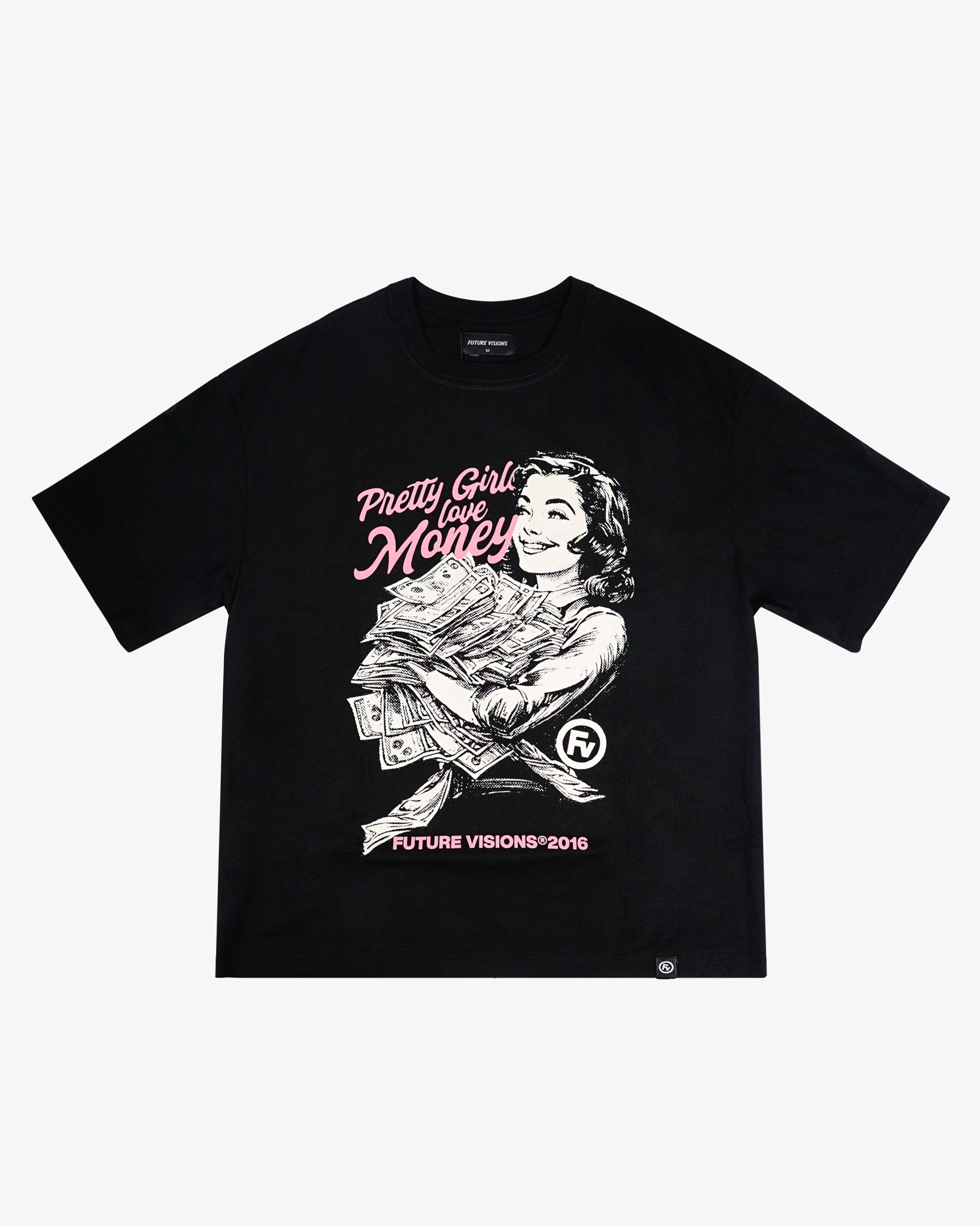 PRETTY GIRLS LIKE MONEY TEE BLACK