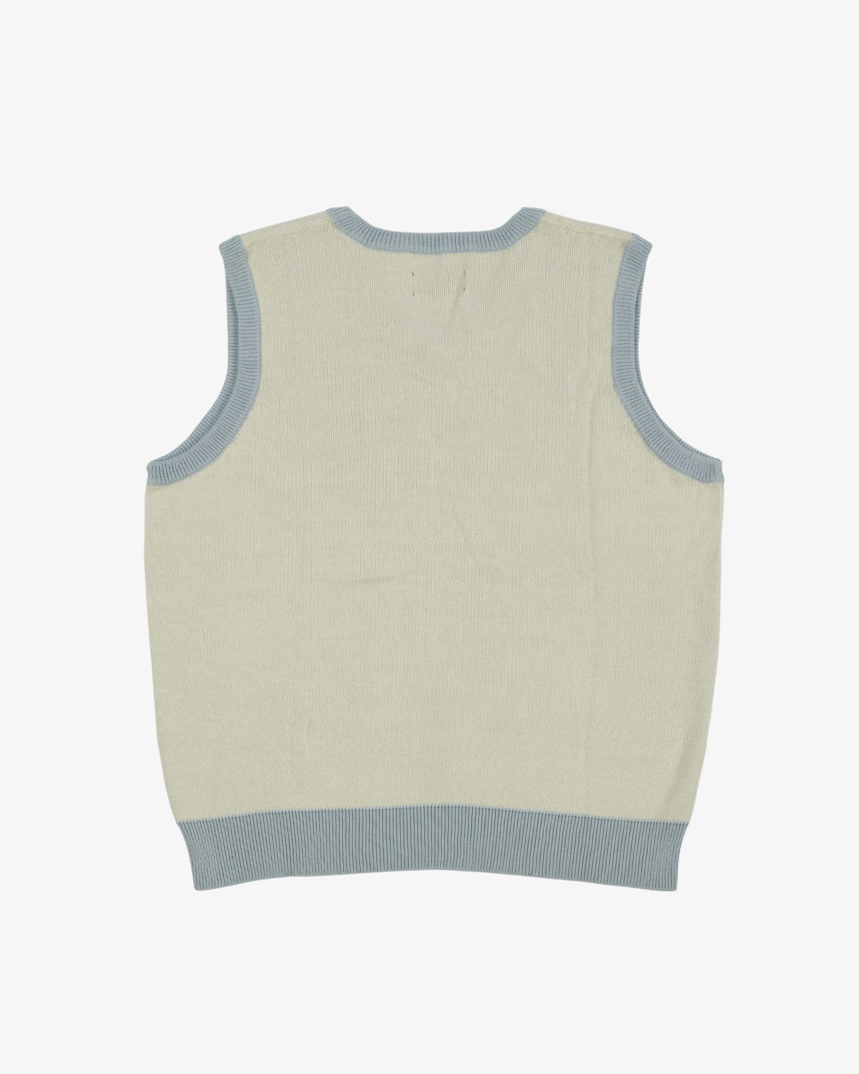 FV WHITE VEST BLUE