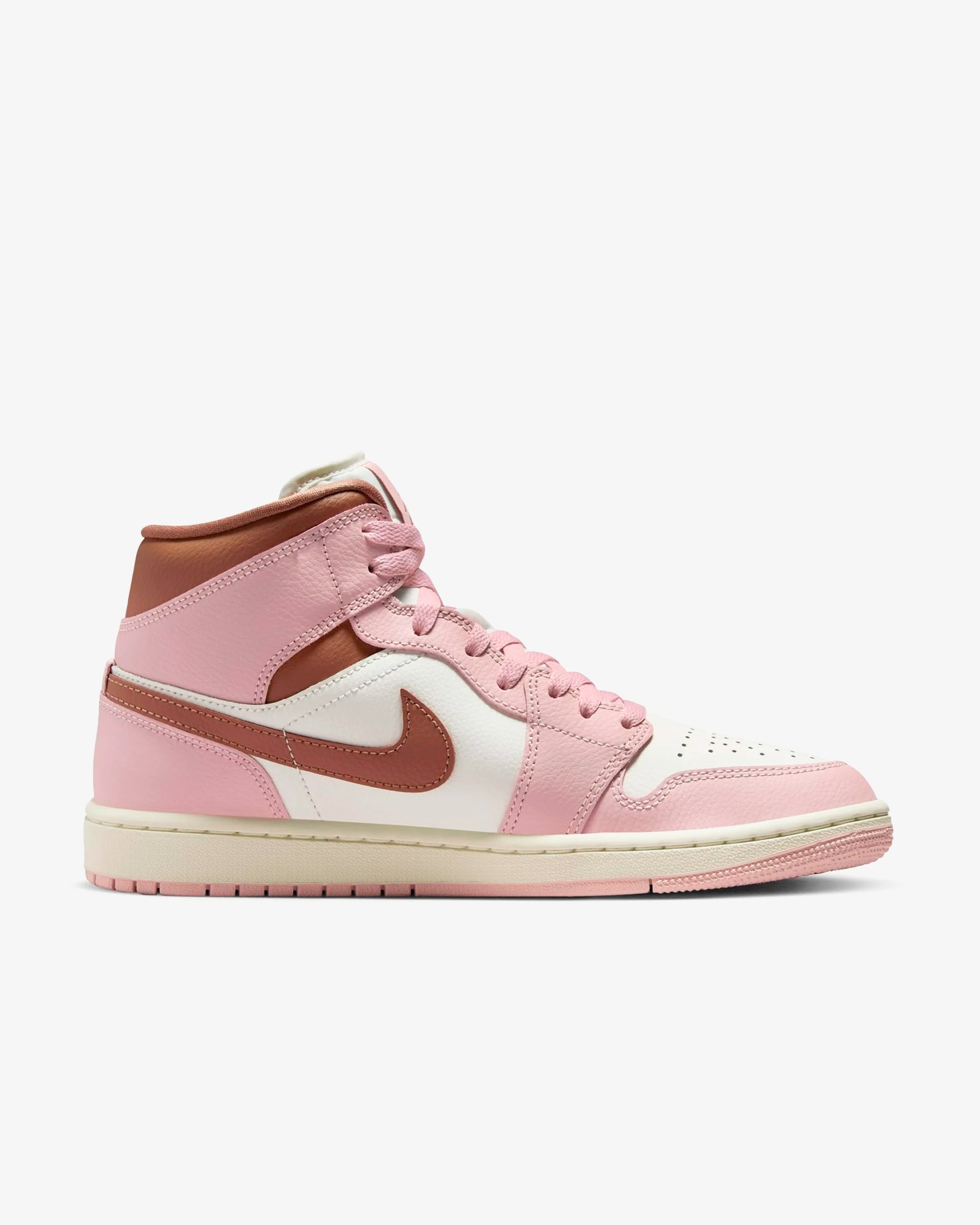 W JORDAN 1 MID PINK OXFORD